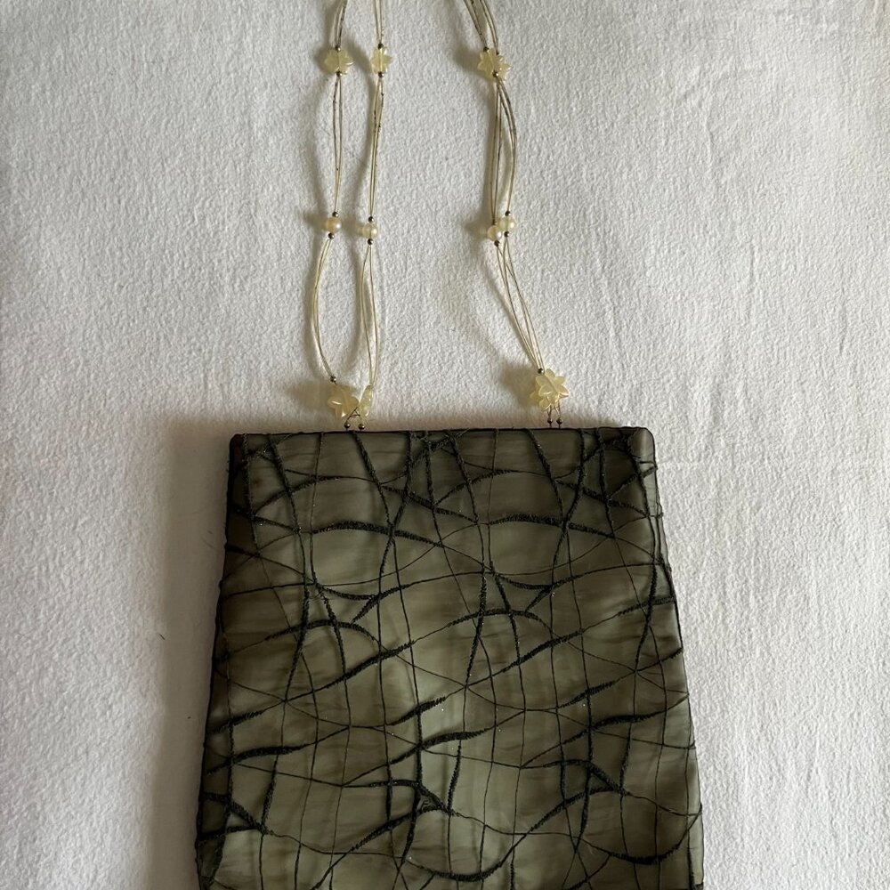 'Sagi' Made In Italy Dark Olive Green Shoulder Purse